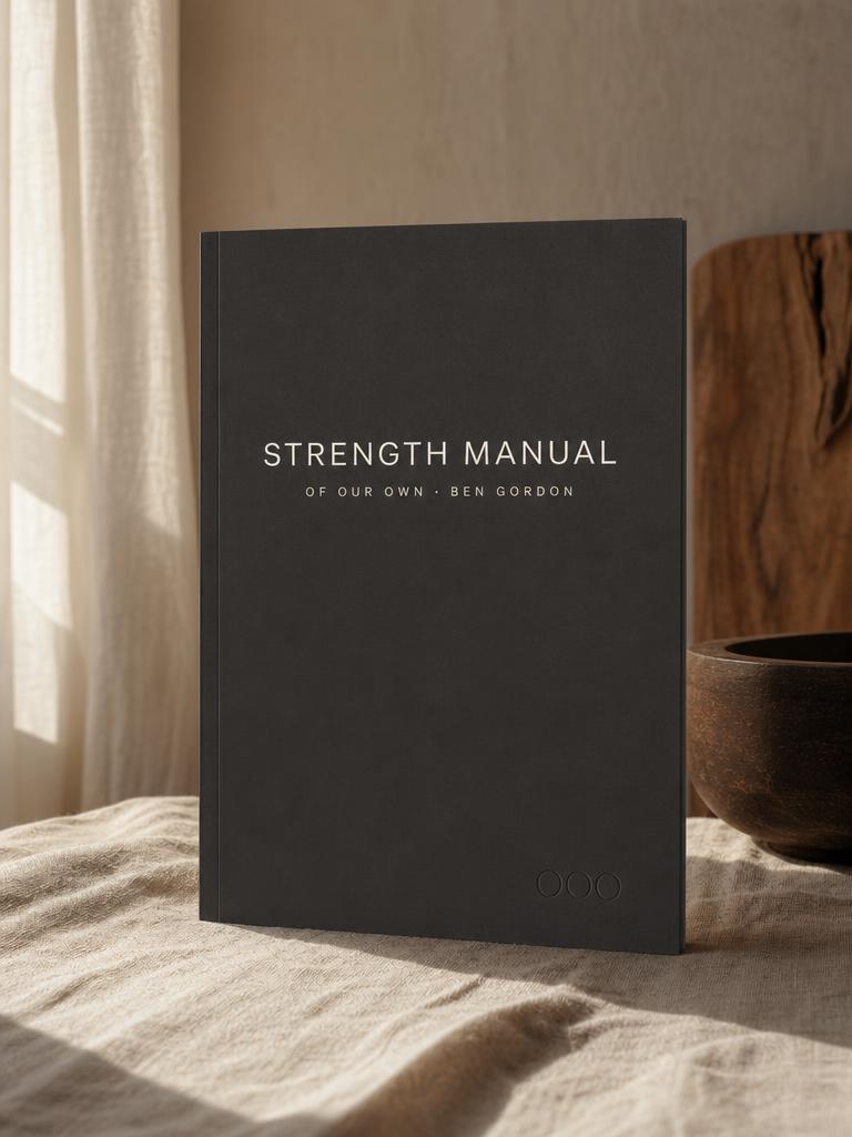 Cover of the OfOurOwn Training Manual — minimalist black-and-white editorial design with the title set in a serif display face. Cover of the OfOurOwn Training Manual — minimalist black-and-white editorial design with the title set in a serif display face.